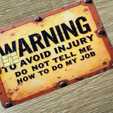 To Avoid Injury Credit / Debit Card Skin