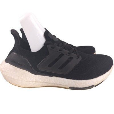 Adidas UltraBoost 21 Womens Size 7.5 Black White Athletic Running Shoes Sneakers