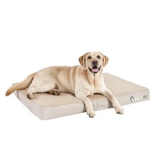 WEVEGO DOG BED REMOVABLE WASHABLE COVER GEL MEMORY FOAM SPONGE 2-LAYER - BEIGE
