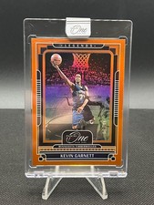 2024-25 Panini One and One Legends Kevin Garnett #163 Orange /49 - Timberwolves