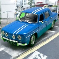 Welly 24015 Renault R8 Gordini Blau/Weiss MaßStab 1:24 Modellauto
