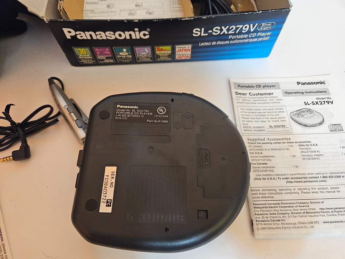 Panasonic SL-SX279V Portable CD PLAYER with Anti-Shock AM/FM Radio