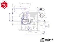 Febi Bilstein Spurstangenkopf 180467 FüR Alfa Romeo Alpina Audi BMW Cadillac