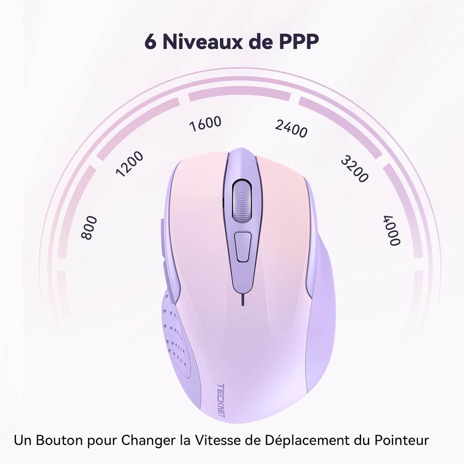 Souris Optique 4000 DPI TECKNET Haute Précision Ajustable