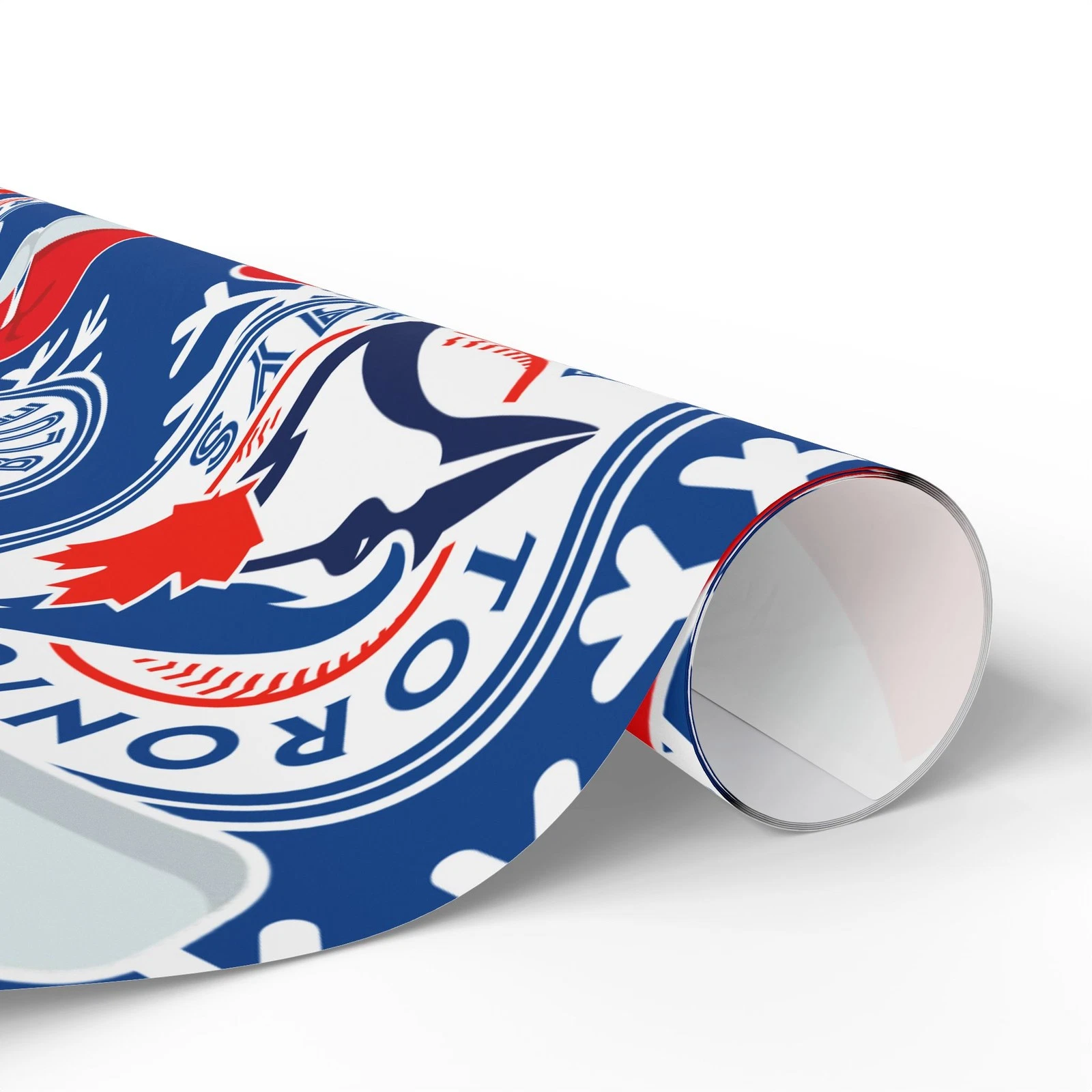 Toronto Blue Jays Gift Wrapping Paper, Baseball Team Holiday