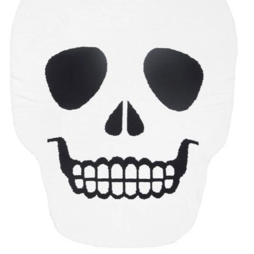 Skull Shaped Throw Blanket Soft Goth Halloween Cupcakes & Cashmere 50x60" New - Image 4 of 4
