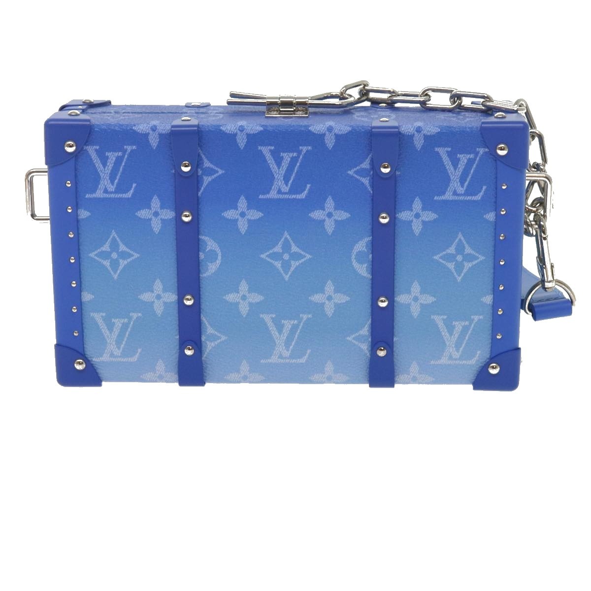 LOUIS VUITTON Monogram Clouds Wallet Trunk Clutch Bag Blue M20403 LV Auth 61... image 2
