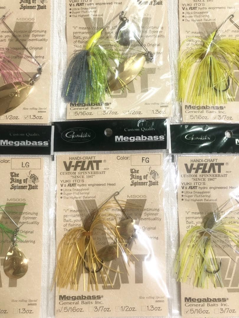 Megabass V-FLAT Spinnerbait - 6 Pack - Image 3