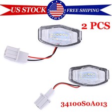 2pc Led License Plate Light White For 2003-2017 Honda Accord Sedan 4-door 6000k 2pc Led License Plate Light White For 2003-2017 Honda Accord Sedan 4-door 6000k