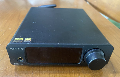 TOPPING DX3 Pro Black DAC Headphone Amp/Preamp Bluetooth USB Optical Coax