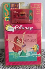 Disney Ariel and the Mysterious World Above Cassette Tape Read Along Book