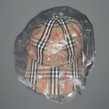 RARE NEW Supreme x Burberry Denim 6-panel Bei...
