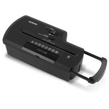 Aurora Professional Strip Cut Paper Shredder/CD/Credit Card 8-Sheet, Black