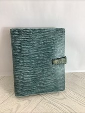 FILOFAX Personal A5 Organiser- Chameleon Blue - Real Grained Leather @chu#B