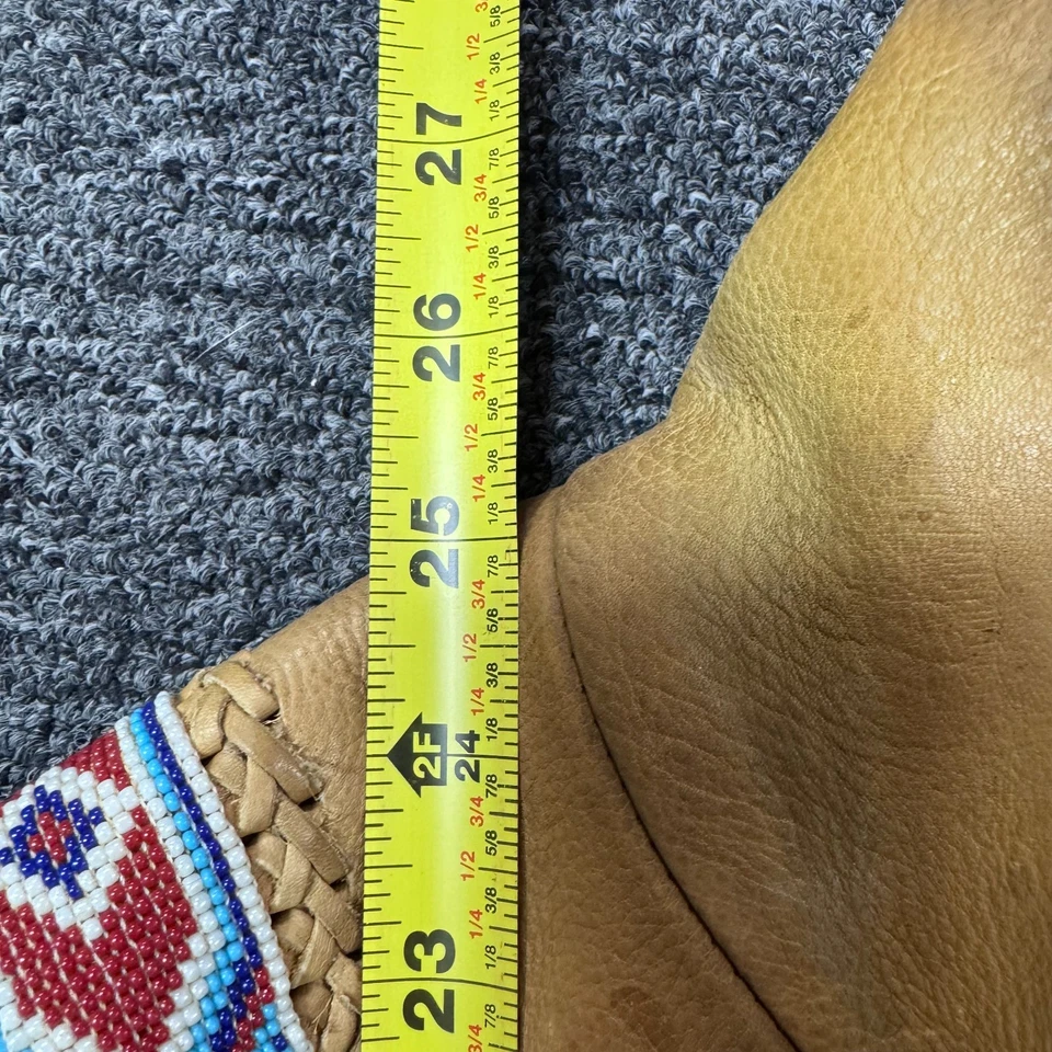 复古 Walter Native American 皮革阿兹特克条纹外套夹克男式 - L 码 — 第 4/4 张图片