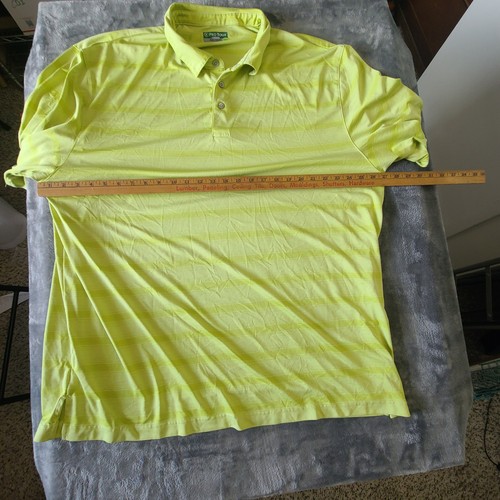 Pro Tour Men's Golf Polo Shirt Cool Play, Size 3XLT Striped in Gray/White - Picture 8 of 13