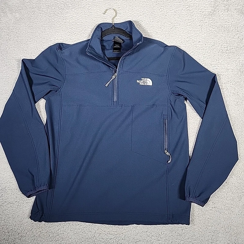 north-face pullover half zip lightweight windbreaker jacket