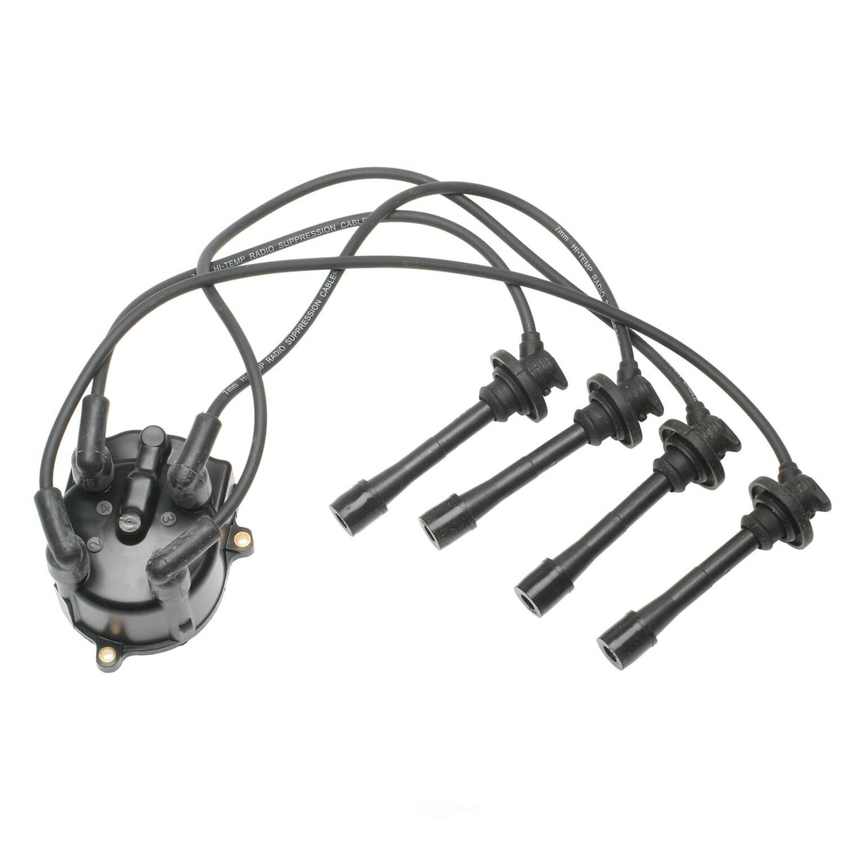 Distributor Cap-Spark Plug Wire Set - Std fits 88-89 Toyota