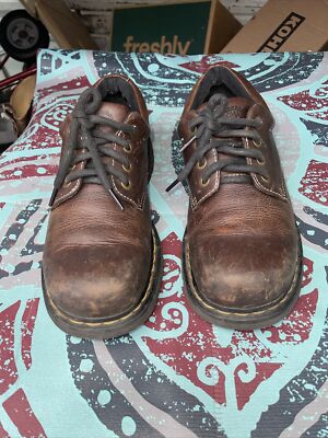 Men’s Oxford Leather Vintage Doc Martens Size 9 Lace Up DocMartens Dr. Martens 10940 Lace up Chunky Oxford Shoes Tan Brown  main image 2