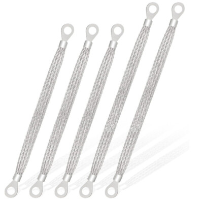 5× Universal Automotive Ground Strap Tinned Copper Car Engine Ground Strap Cable