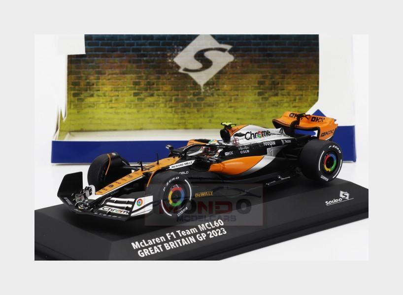 1:43 SOLIDO Mclaren F1 Mcl60 #4 2Nd British Gp 2023 Lando