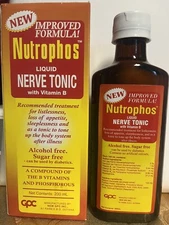 Nutrophos Liquid Nerve Tonic with B Vitamin, Alcohol Formula & Sugar free 200ml
