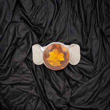 Citrine Gemstone 925 Sterling Silver Ring Handmade Jewelry Ring For Gift