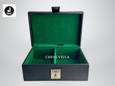 Leatherette Chess Storage Box for 3'' - 4'' Chess Pieces Set