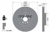 Bremsscheibe Volvo P. S70/S90/V70/V90 336MM