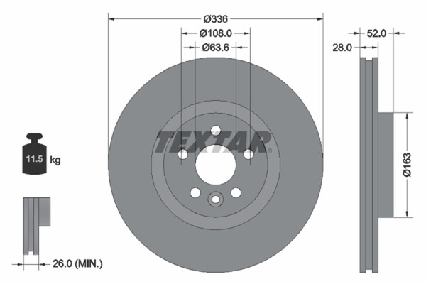Bremsscheibe Volvo P. S70/S90/V70/V90 336MM-image