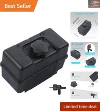 4 Quart Replacement Gas Tank with Valve & Cap – Compatible with Most Equipment