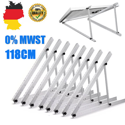 16X PV Halterung 118cm Balkonkraftwerk Solarpanel Solarmodul Flachdach RV