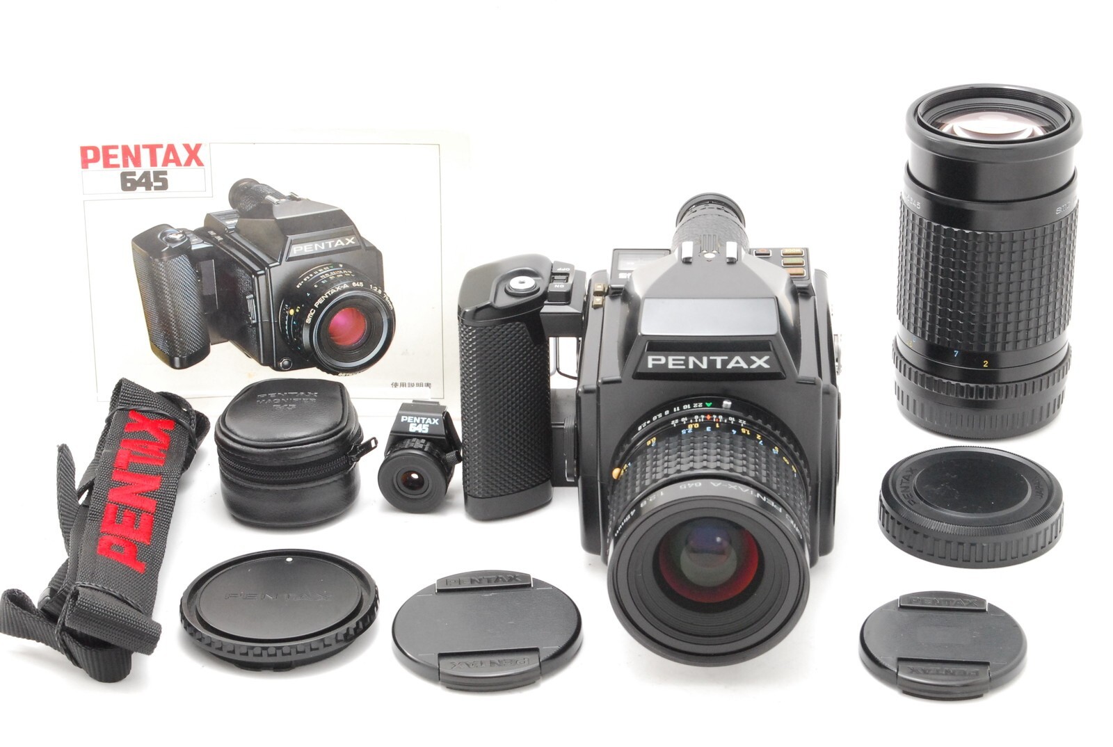 MODIFIED MINT PENTAX 645 MEDIUM FORMAT FILM CAMERA W/LENS A45MM F2.8