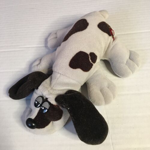 Vtg 1985 Pound Puppy Grey Spotted Stuffed Animal Cute Toy  - Picture 1 of 5