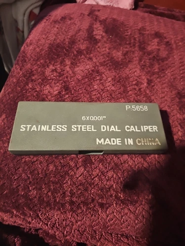 STAINLESS STEEL DIAL CALIPER 6" x .001" SHOCK-PROOF P:5658