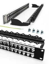 48port Blank Keystone Patch Panel Rackmount&wall Mount 1u 19inch Network Patch P