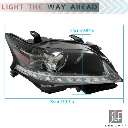 Headlight For Lexus RX350 RX450H 2013-2015 HID w/LED DRL Non-AFS Projector Right - Picture 8 of 15