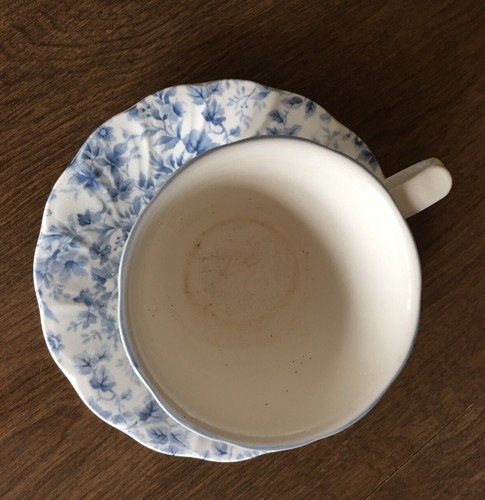 Nikko Tea Roses Blossom Time Japan Blue White Cup & Saucer - Picture 11 of 12