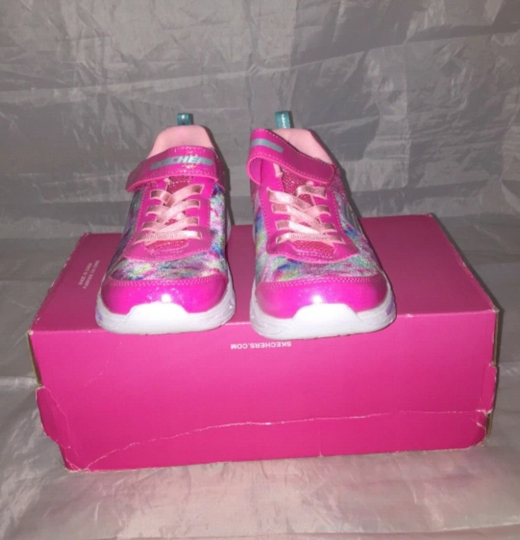 Og hold Misvisende Meget rart godt Skechers Kids Girls Litebeams Dance N&#039;Glow Sneakers Neon Pink Size 2  New In Box | eBay