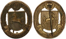 BRD 40 Anni Pompieri Bassa Sassonia 2. Modello Onore per 40 Di 104731