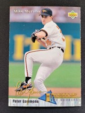 1993 Upper Deck #463 Mike Mussina Peter Gammons Inside the Numbers