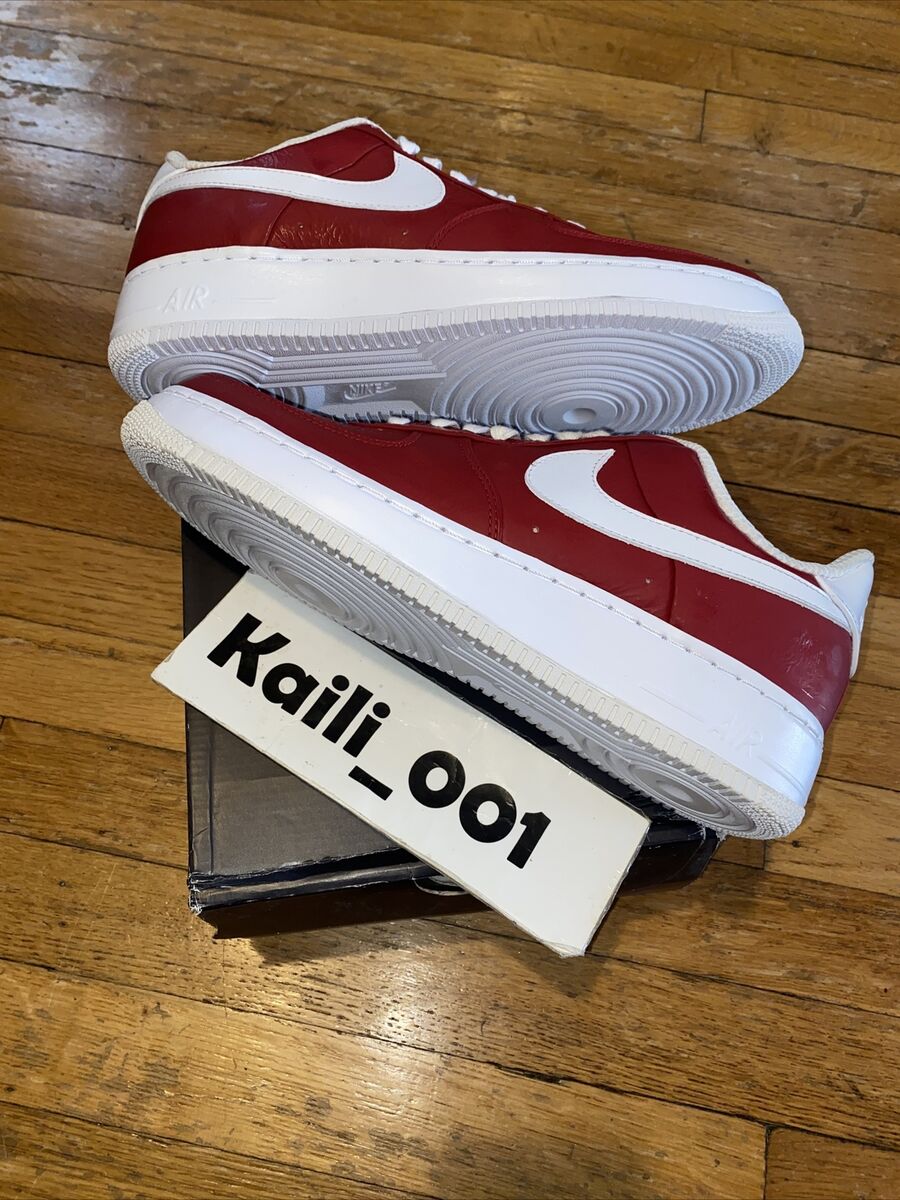 Nike Air Force 1 Low Supreme I/O Slam Jam RED Linen Taiwan Nike Air Force 1 Low Supreme I/O Slam Jam RED Linen Taiwan