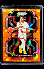 2021 2021-22 Panini Prizm Orange Cracked Ice #324 Josh Christopher RC Rookie