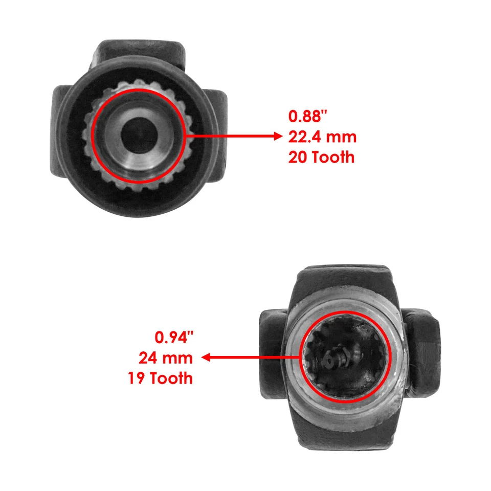 Eixo de transmissão de hélice dianteira para Can-Am/Bombardier Outlander 800 R 4X4 06-12 - Imagem 3 de 4