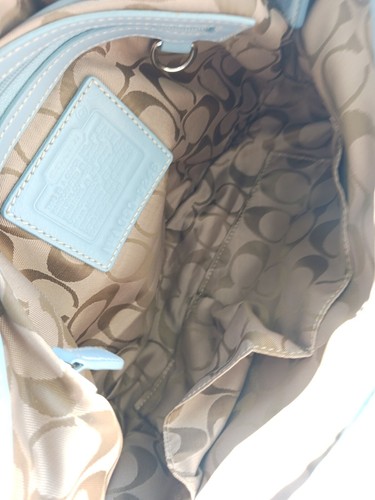 Bolso de Hombro Coach 9248 Vintage Medio Azul Cielo Soho Y2K Cuero - Imagen 13 de 17