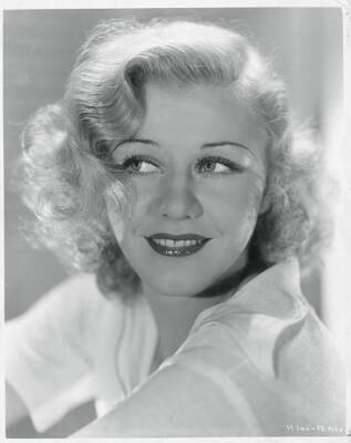 Ginger Rogers 1933 Photo Portrait study of Ginger Rogers, as she appears in he