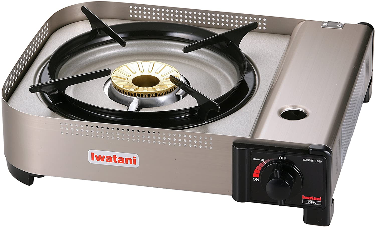 Iwatani 35FW Single-Burner Butane Portable Cooktop Indoor