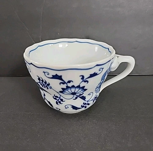 Blue Danube Onion Tea Cup Mug Vintage Japan Blue White Pottery Replacement 2.5"