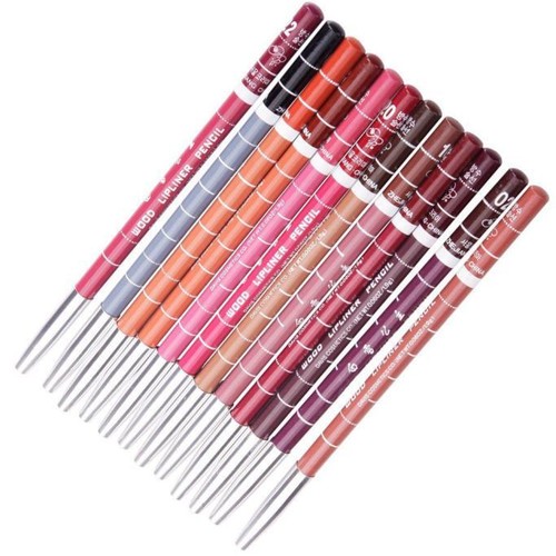 12pcs Women's Professional Makeup Lipliner Waterproof Lip Liner Pencil Set - Picture 2 of 7