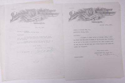 1928 Lamson Goodnow Independent Wall Paper Co Pittsburgh Name Ephemera P151J